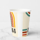 1964年レトロストライプヴィンテージポスター 紙コップ (右)
