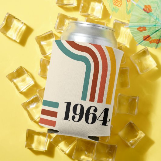 1964年レトロストライプヴィンテージポスター 缶クーラー (インサイチュ 夏)