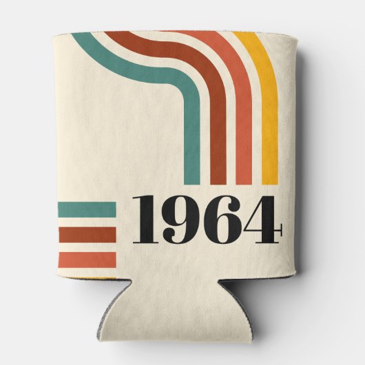 1964年レトロストライプヴィンテージポスター 缶クーラー (裏面)