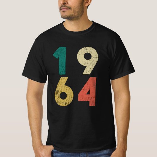 1964年ヴィンテージ誕生日レトロ Tシャツ (正面)