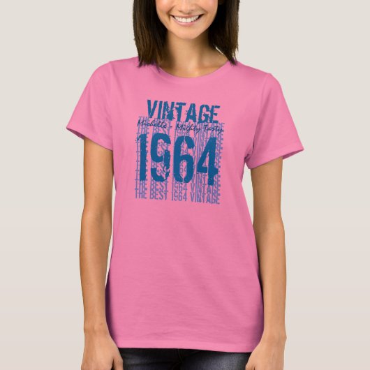 1964年ヴィンテージ50年名前をカスタムする、強い美味しさ Tシャツ (正面)