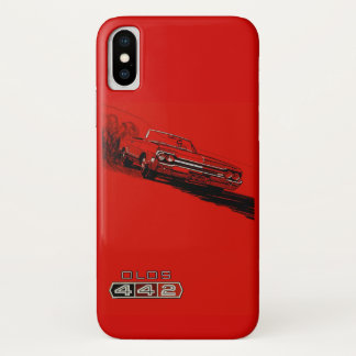 1964年型オールズモビル442ポスター復刻版 iPhone X ケース