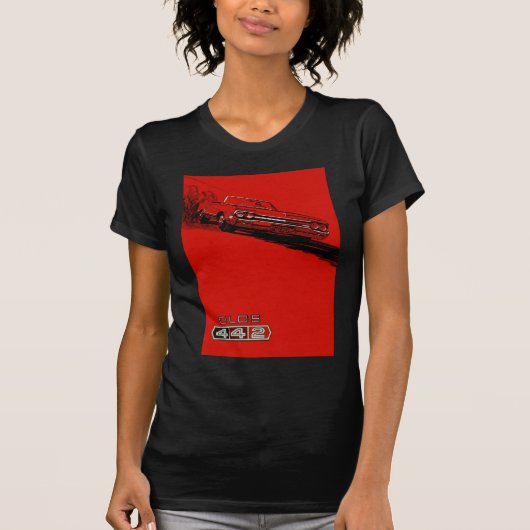 1964年式オールズモビル442ポスター復刻版 Tシャツ (正面)