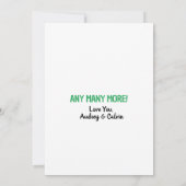 1964年生まれの楽しい事実 フラット誕生日招待状 招待状 (裏面)