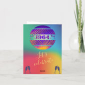 1964年生まれの誕生日パーティー招待状 招待状 (裏面)