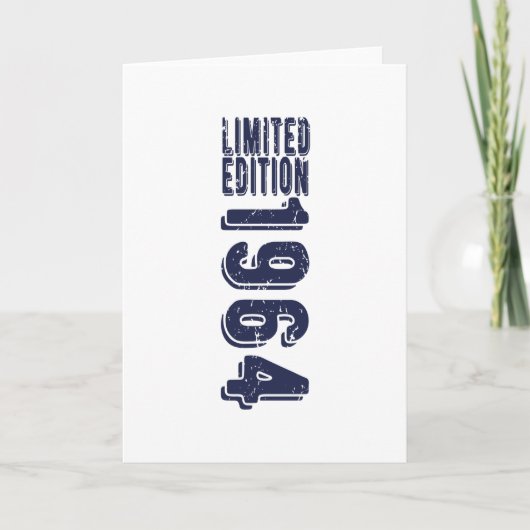 1964年生まれの誕生日限定版 カード (正面)