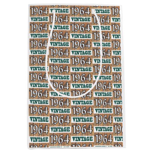 1964年生まれ中抱き枕 ミディアムペーパーバッグ (正面)