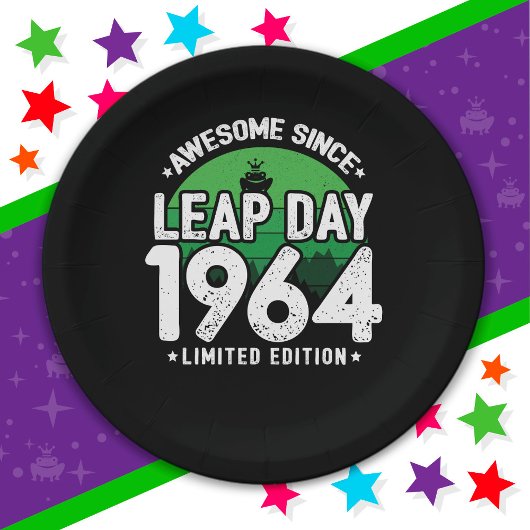 1964年素晴らし閏年日以後2月29誕生日 ペーパープレート