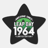 1964年素晴らし閏年日以後2月29誕生日 星シール (正面)