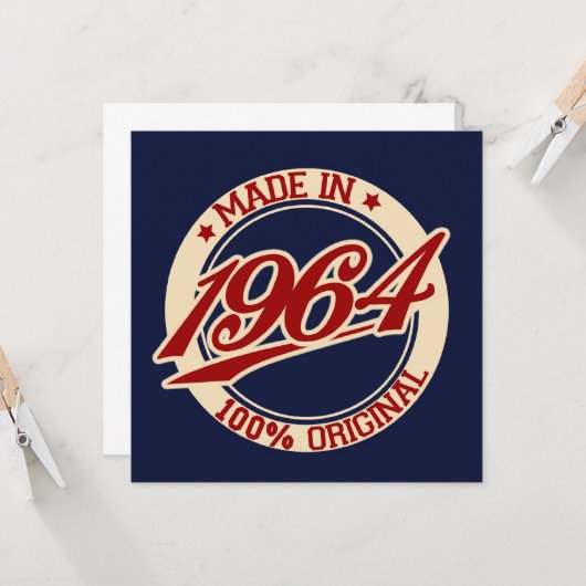 1964年製 カード (正面/裏面インサイチュ)