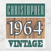 1964年誕生ワインラベル ワインラベル (シングルラベル)