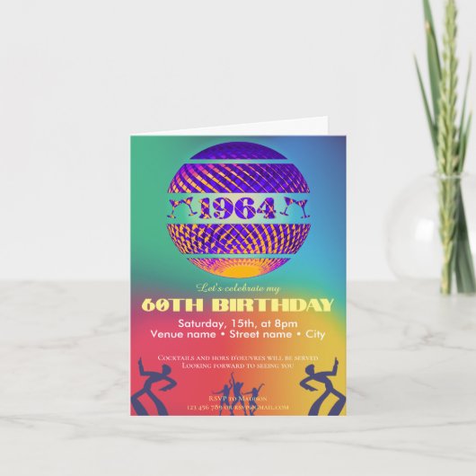 1964年誕生日パーティー招待状 招待状 (正面)