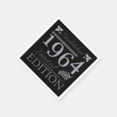 1964年限定版60歳 スタンダードカクテルナプキン (角)