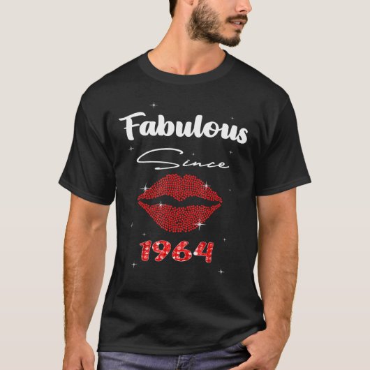 1964年58誕生日以来58歳 Tシャツ (正面)