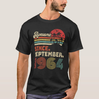 1964年9月58日素晴らし生まれ以来58歳 Tシャツ