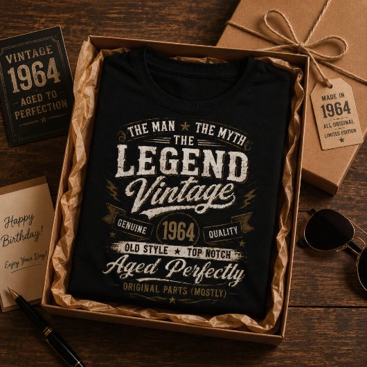 1964年 ヴィンテージ風 62歳の誕生日 Tシャツ