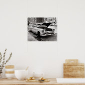 1964年、放置された自動車。ヴィンテージ写真 ポスター (キッチン)