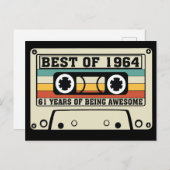 1964最高の年の61年素晴らし間 シーズンポストカード (正面/裏面)