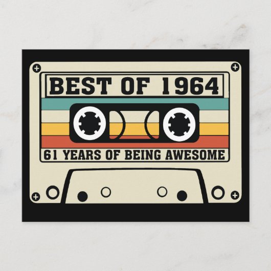 1964最高の年の61年素晴らし間 シーズンポストカード (正面)
