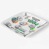 1964生まれ年のおもしろい事実誕生日 ペーパープレート (傾斜あり)