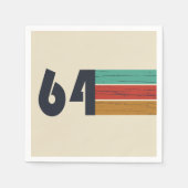 1964生まれ年のヴィンテージ誕生会 スタンダードカクテルナプキン (正面)