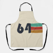 1964生まれ年のヴィンテージ誕生日 エプロン (正面)