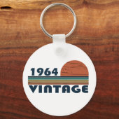 1964生まれ年のヴィンテージ誕生日 キーホルダー (正面)