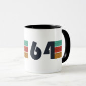 1964生まれ年のヴィンテージ誕生日 マグカップ (正面右)