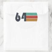 1964生まれ年のヴィンテージ誕生日 ラウンドシール (バッグ)