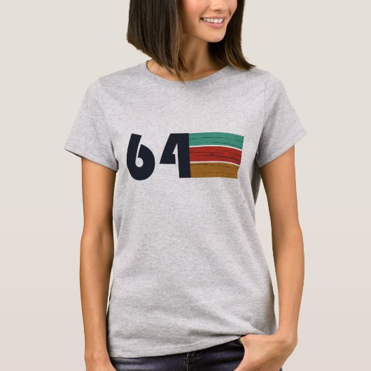 1964生まれ年のヴィンテージ誕生日 Tシャツ (正面)
