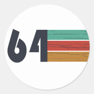 1964生まれ年ヴィンテージ60歳 ラウンドシール