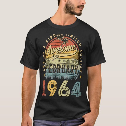 1964素晴らし年2月以来59歳バール Tシャツ (正面)