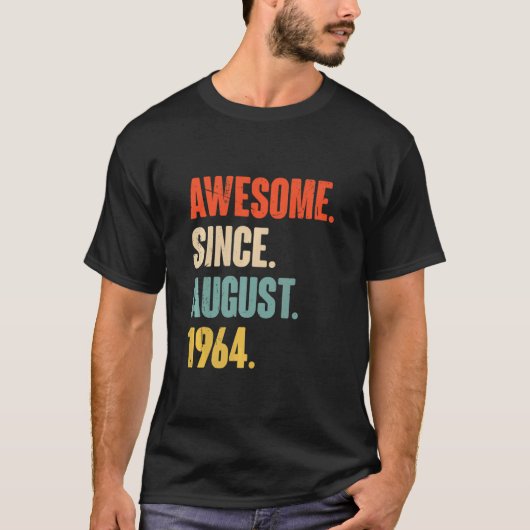 1964素晴らし年58歳58歳から Tシャツ (正面)