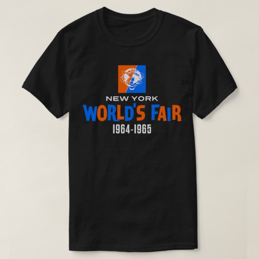 196465 New York Worlds Fair Color文字ホワイト Tシャツ (デザイン正面)