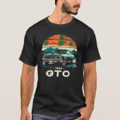 1964 64 GTOクラシック車の古い学校の筋肉ヴィンテージ Tシャツ (正面)