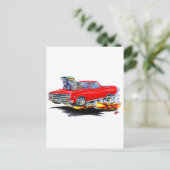 1964-65エルカミノレッドトラック ポストカード (スタンド正面)