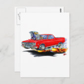1964-65エルカミノレッドトラック ポストカード (正面/裏面)