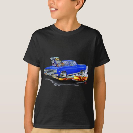 1964-65年のEl Caminoの青のトラック Tシャツ (正面)