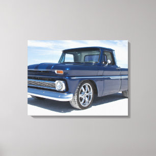 1964 chevy c10は"通り棒"の小型トラックを"改造しました" キャンバスプリント