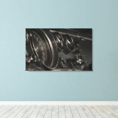 1964 Chrysler New Yorkerダッシュボードキャンバス印刷 キャンバスプリント (インサイチュ (ウッドフロア))