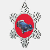 1964 Morgan Plus 4コンバーチブルスポーツカー スノーフレークピューターオーナメント (右)