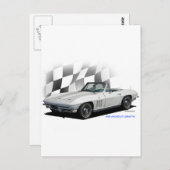 1965シボレーコルベット ポストカード (正面/裏面)