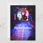 1965ディスコボール60th誕生日パーティーへの招待 招待状 (正面)