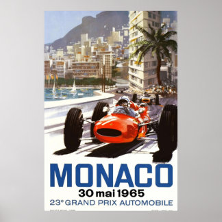 1965モナコグランプリ ポスター
