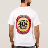 1965完全さに老化させて Tシャツ (裏面)