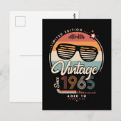 1965年からのヴィンテージ ポストカード (正面/裏面)