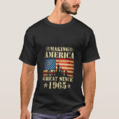 1965年からアメリカ素晴らしを作る誕生日Pa Tシャツ (正面)