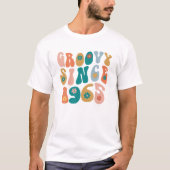 1965年からGroovy 57番目の誕生日ヒッピースタイル57アイ Tシャツ (正面)