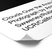 1965年にAnsel Adamsによって砂漠の上に雲 ポスター (角)