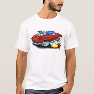 1965年のコルベットのあずき色のコンバーチブル Tシャツ